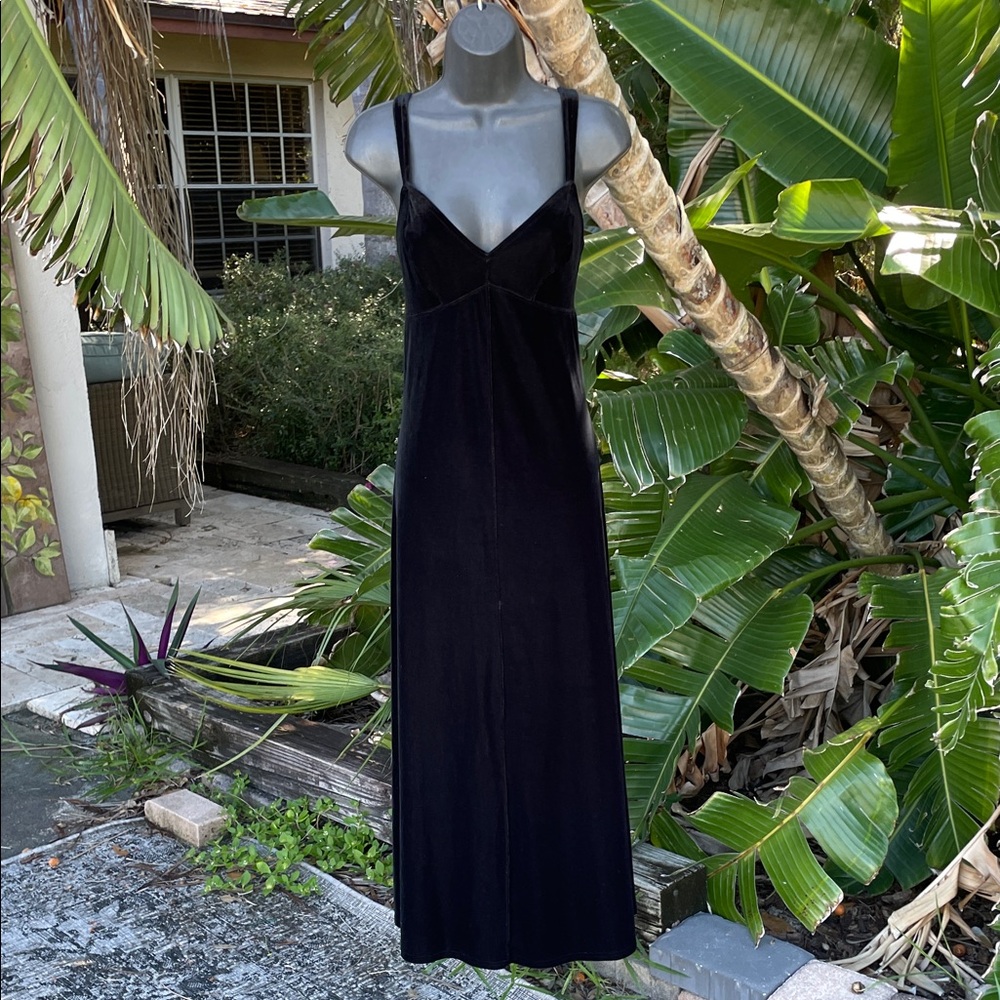Donna Karan  velvet slip dress
